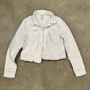 Elle brand women’s white size S jean jacket
